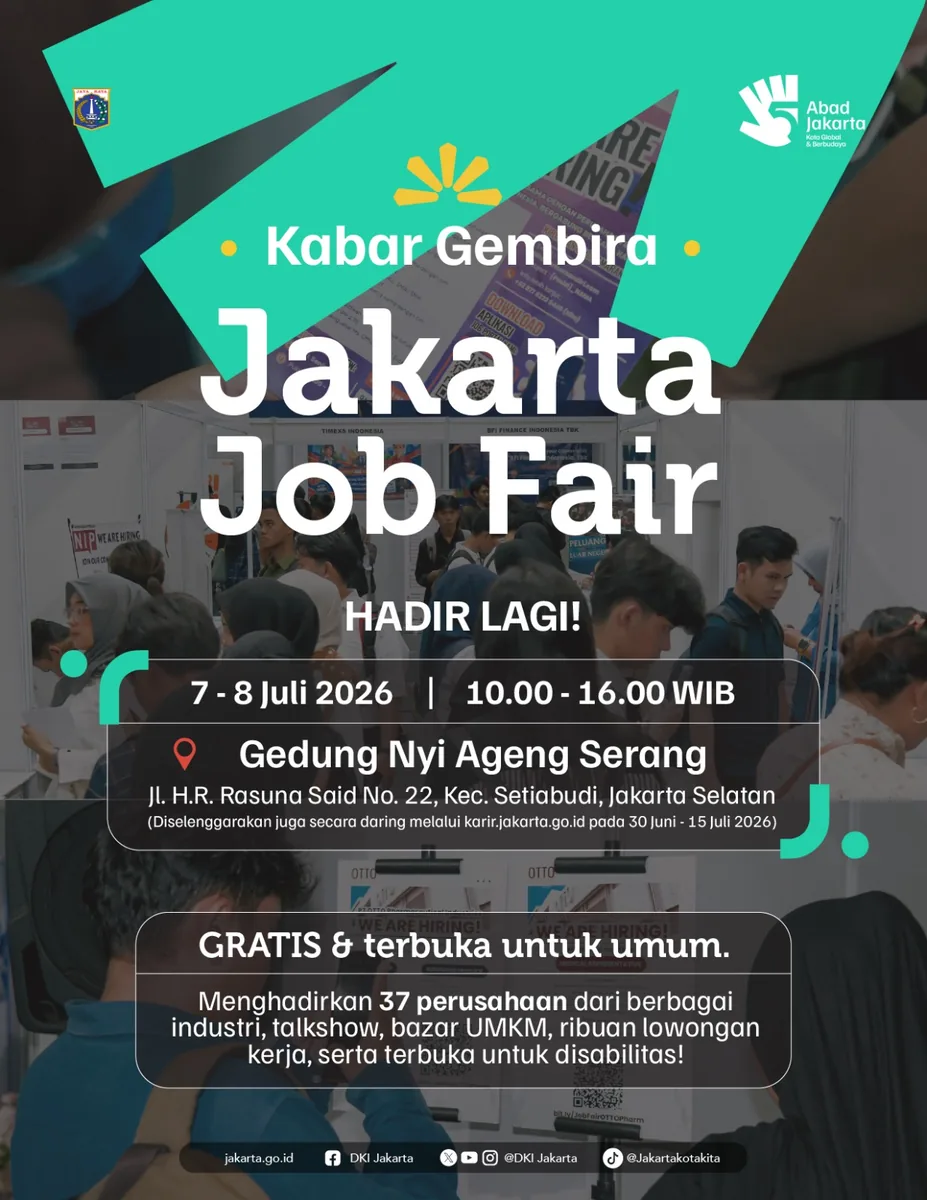 Job Fair Kabupaten Aceh Tamiang 2026 (Suku Dinas TKTE Wilayah Kabupaten Aceh Tamiang Barat) : 7-8 Juli 2026
